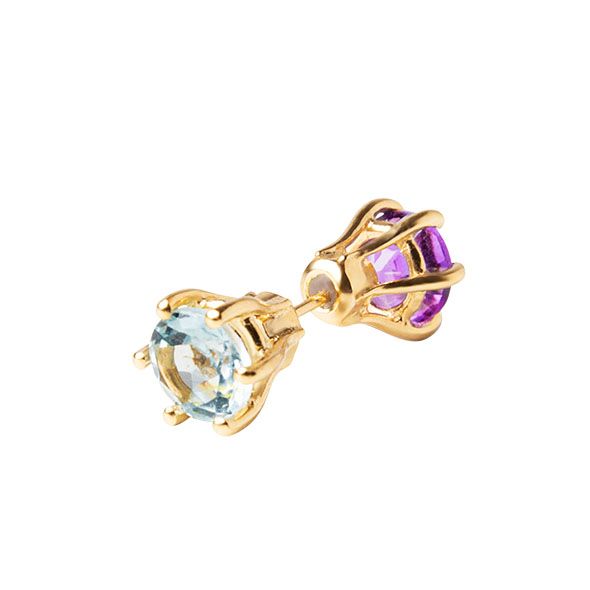 Topaz and Amethyst Large Piercing