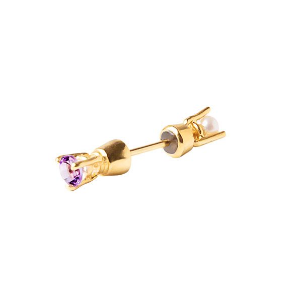 Topaz and Amethyst Piercing