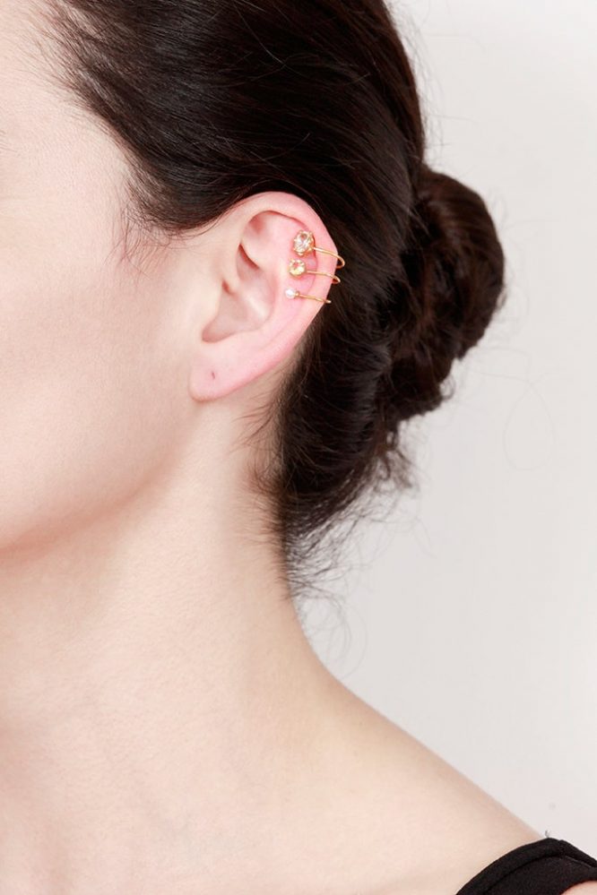 Ear cuff triple