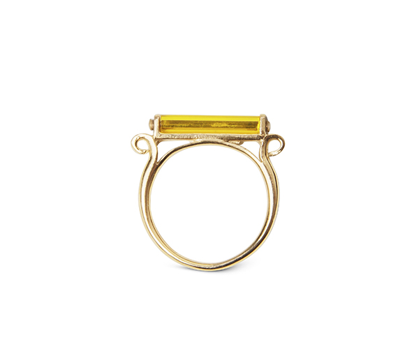 Neon lemon bar ring