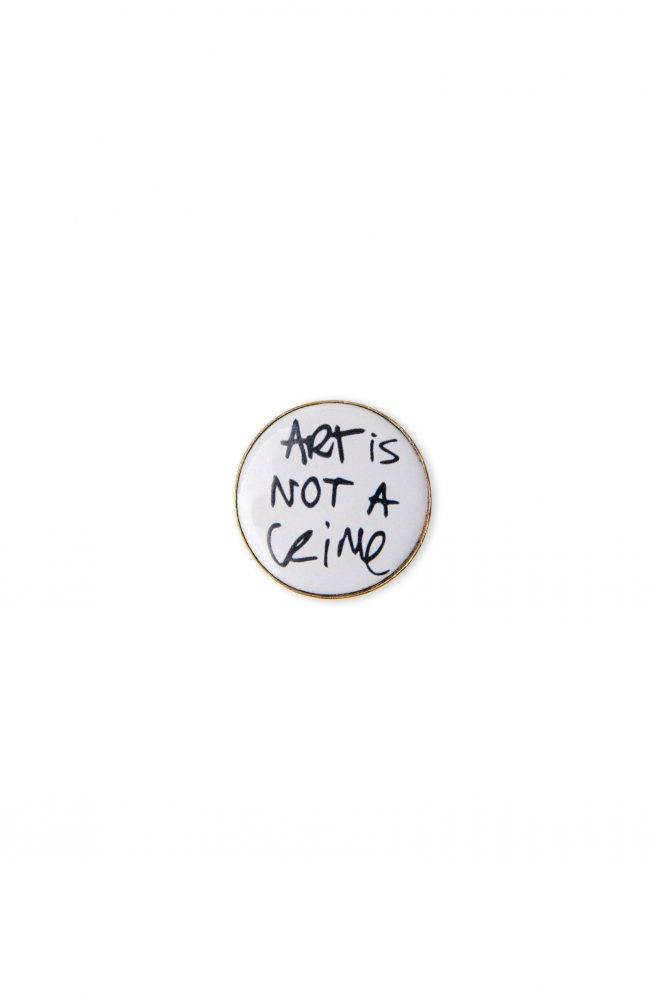 brooch pin jewelry ART IS NOT A CRIME