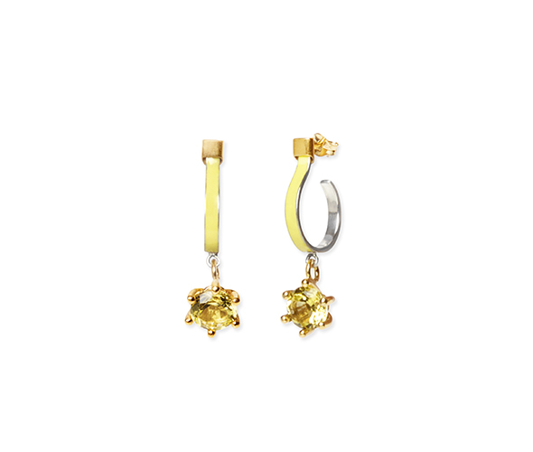 Yellow Moon earrings