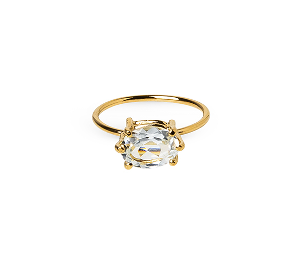 White Topaz Ring