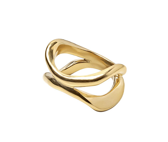 Anillo Doble Ondas S