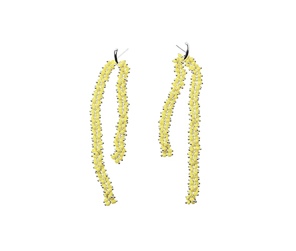 Pendientes Cadena Amarilla S