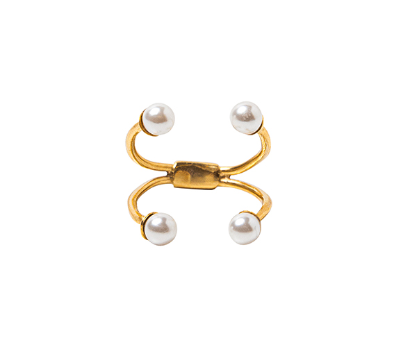 Anillo Piercing Perla